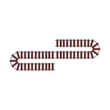 Train rails Stock Illustration