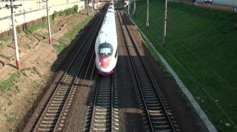 The train on the railway Video stock 8949683