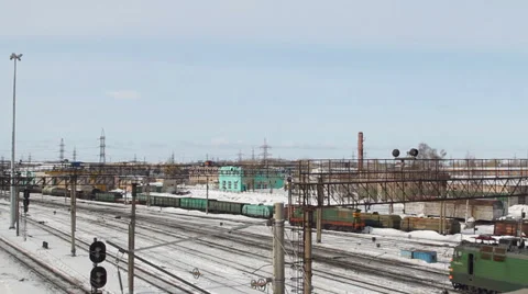 Train railway Stock Footage 36722202