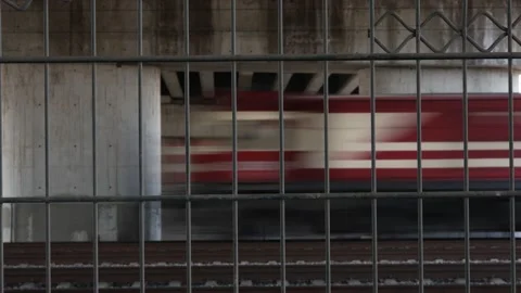 A train on the railway Stock Footage 172147927