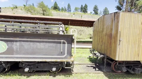 Train on the railway Stock Footage 321471992