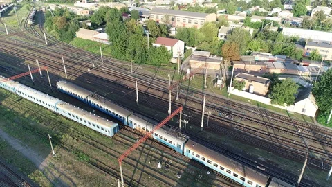 Train, railway, train, Vinnitsa Stock Footage 115711039
