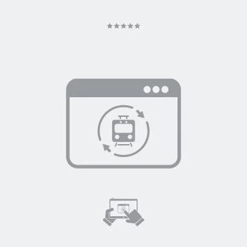 Train renovated services icon Illustrazione stock