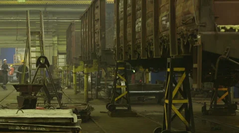 Train Repair Stock Footage 33326690
