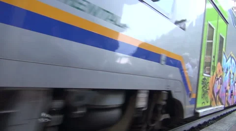 The train represents the best way to visit Riomaggiore. Stock Footage 67590818