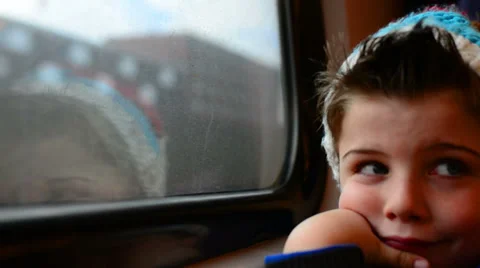 Train ride 1 Stock Footage 34535976