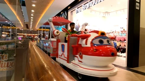 Train ride for children Stock Footage 262534704