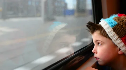 Train ride Stock Footage 34536079