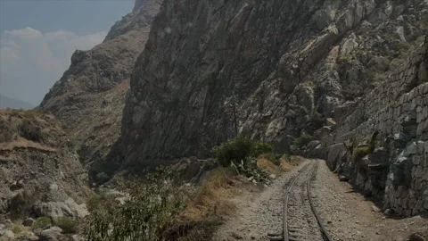 Train-ride-Machu-Picchu Stock Footage 303100539