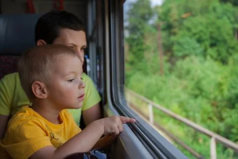 Train ride. Stock Photos