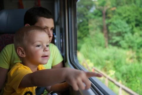 Train ride. Stock Photos
