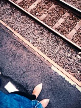 Train ride Foto stock