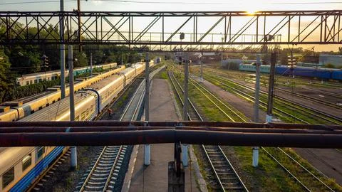 Train ride. Stock Photos