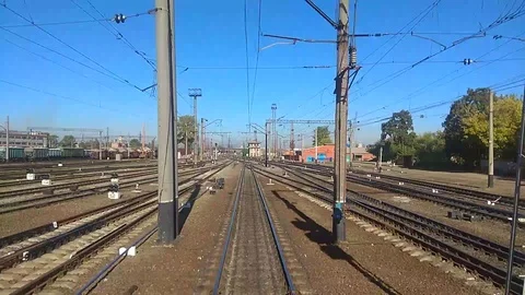 Train ride time laps Stock Footage 95789978