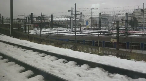 Train ride time lapse Stock Footage 34082645