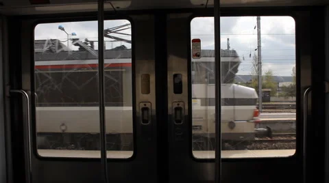 Train rides Stock Footage 4329672