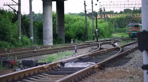 Train Rides on Rails Vídeo Stock 51227325