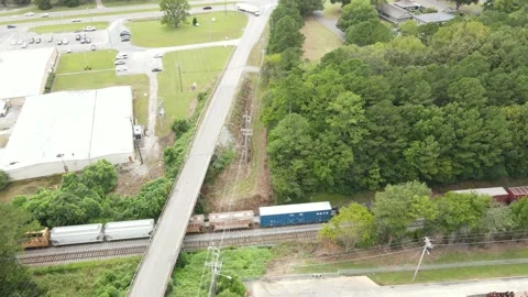 Train rolling through Stock Footage 161039874