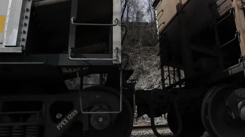 Train Rolls By Frame Stock Footage 49540165