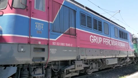 Train in Romania Stock Footage 156811493