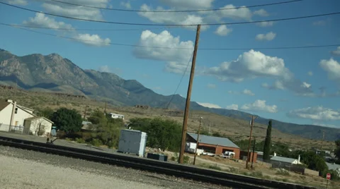 Train on Route 66 Stock Footage 36739830