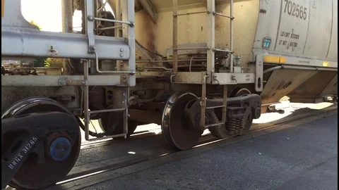 Train Rumbling Down Tracks - Train Wheels 스톡 동영상 82177487