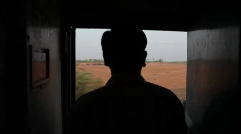 Train running through rural area Stock Footage 37364726