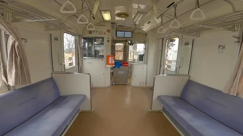 Train running on the track Stock Footage 128407523