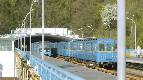 Train running in the underground in big city footage Stock Footage 91826786