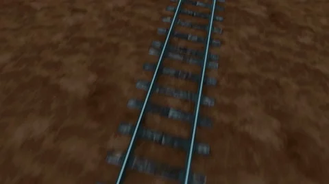 The train rushes. Realistic 3d animation 스톡 동영상 56153713