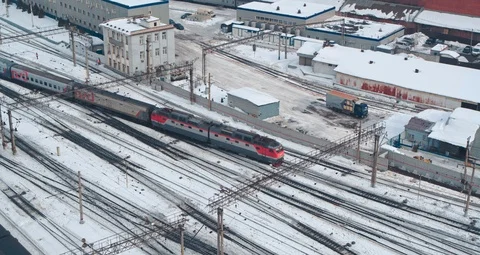 Train of Russian Railways moving by rail 스톡 동영상 92965580