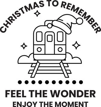 A train with a Santa hat on it is the title of the image イラスト素材