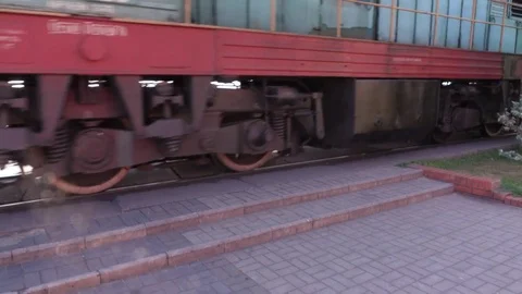 Train of the sea back Stock Footage