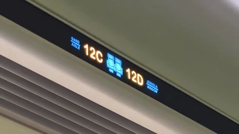 Train seat number Stock Footage 333978514