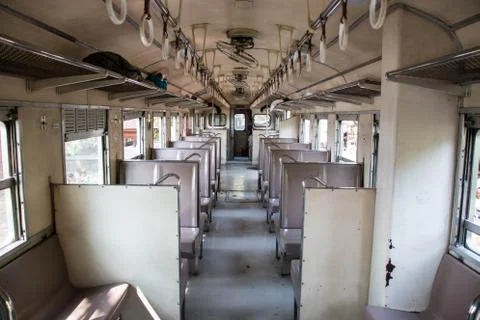 Train seat Stock-Fotos