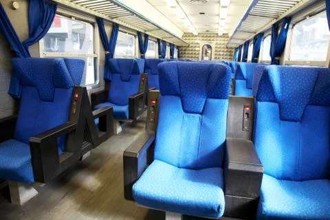 Train seats Stock Photos