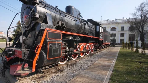 The train in the second world war, the great Patriotic war2 Stock Footage 127836180