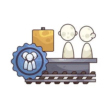 Train service illustration Stock Illustration