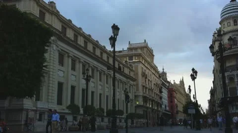 Train in Seville Stock Footage 10729212