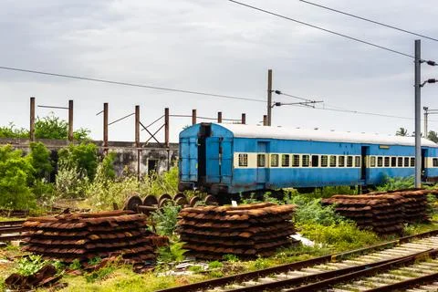 Train in a Shed Stock Photos