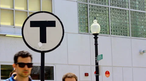 Train Sign Stock Footage 39054323