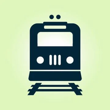 Train sign symbol Stock Illustration