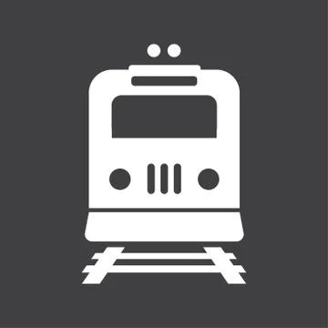 Train sign symbol Illustrazione stock