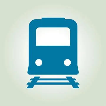Train sign symbol Stock Illustration