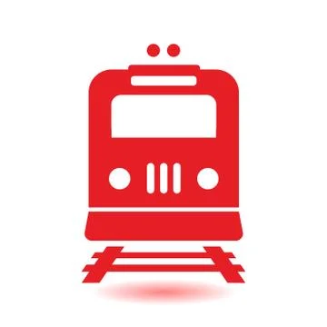 Train sign symbol Stock Illustration