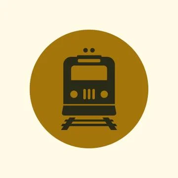Train sign symbol Stock Illustration