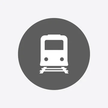 Train sign symbol. Stock Illustration