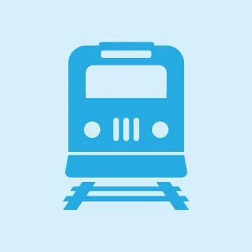Train sign symbol Stock Illustration