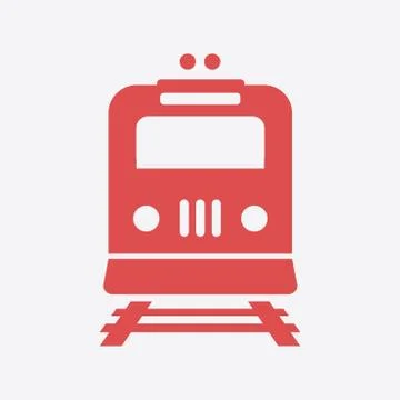 Train sign symbol Stock Illustration