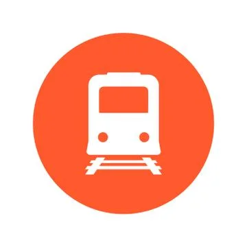 Train sign symbol. Stock Illustration